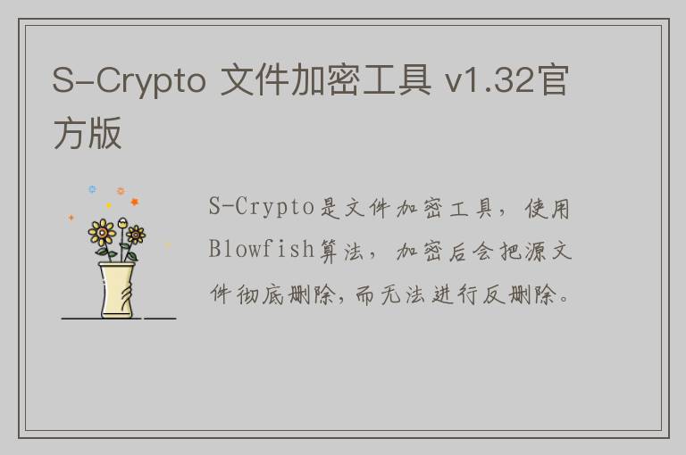 S-Crypto 文件加密工具 v1.32官方版