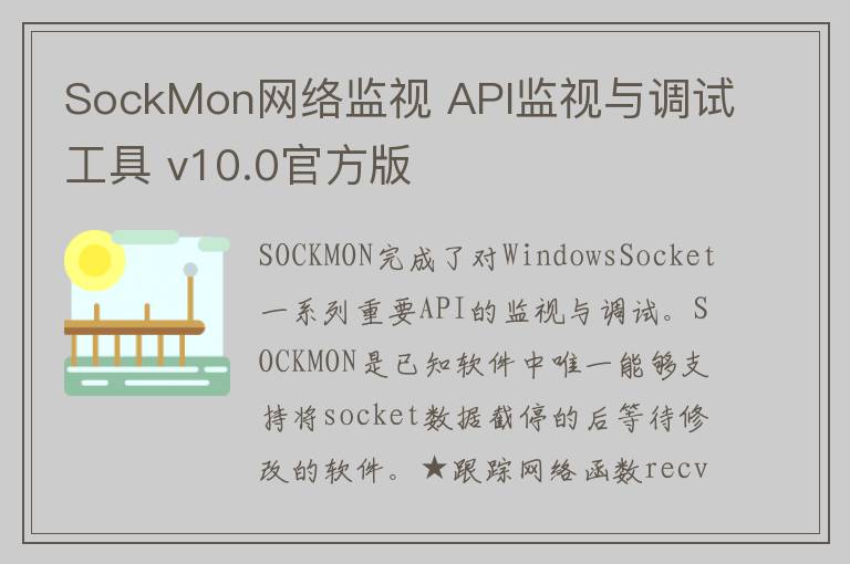 SockMon网络监视 API监视与调试工具 v10.0官方版
