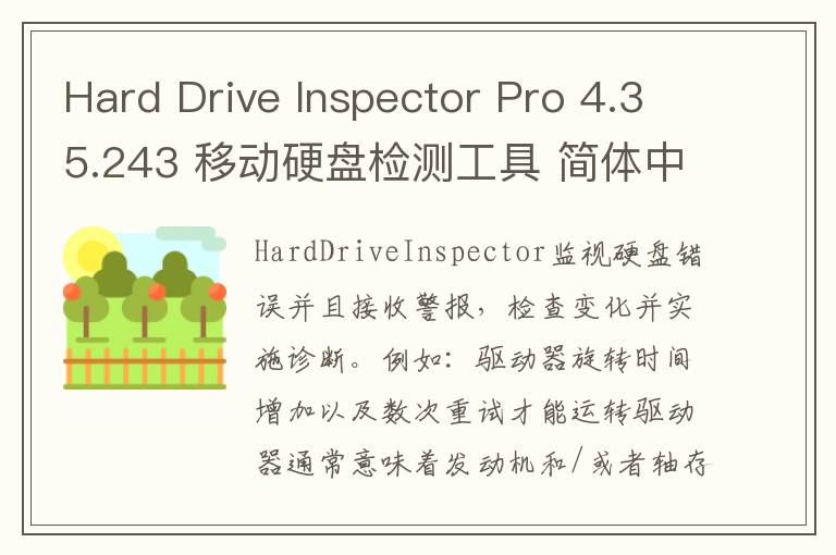 Hard Drive Inspector Pro 4.35.243 移动硬盘检测工具