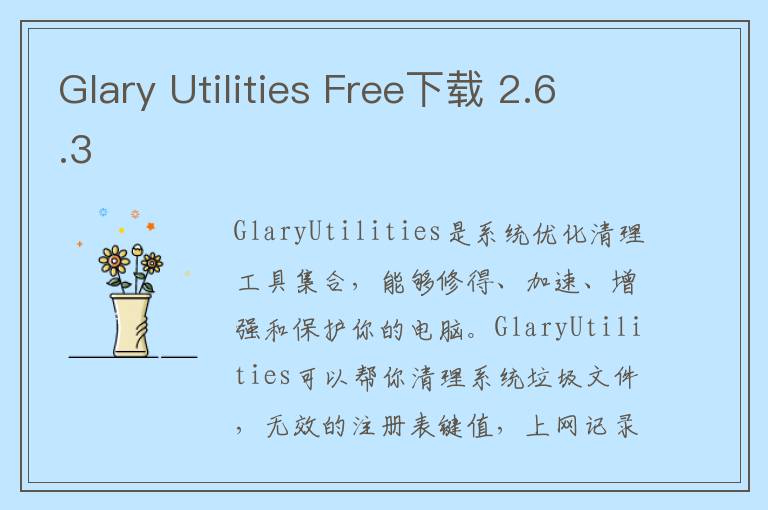 Glary Utilities Free下载 2.6.3