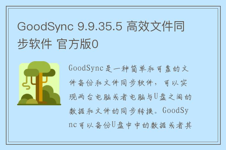 GoodSync 9.9.35.5 高效文件同步软件 官方版0