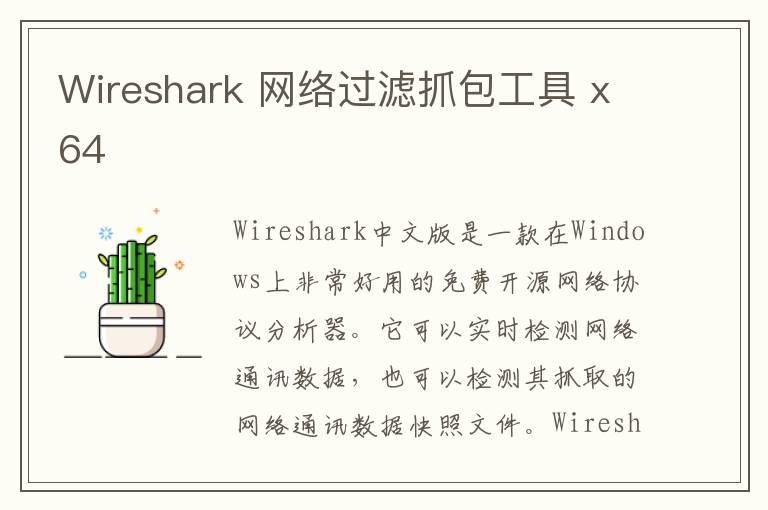 Wireshark 网络过滤抓包工具 x64