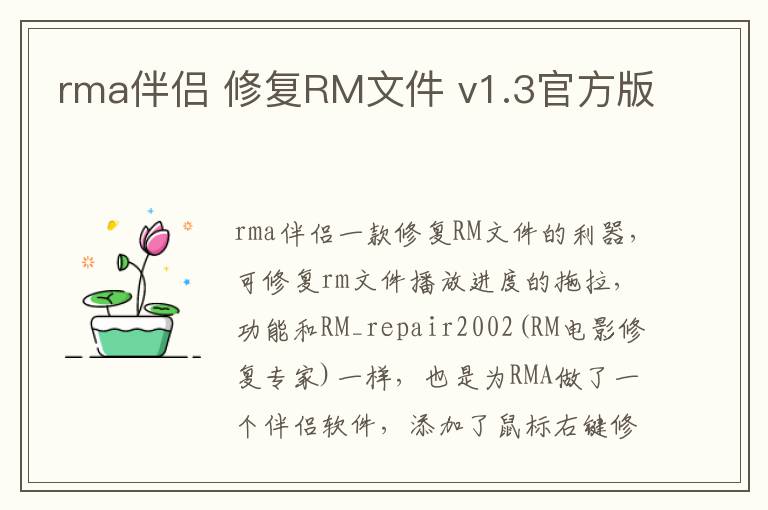 rma伴侣 修复RM文件 v1.3官方版