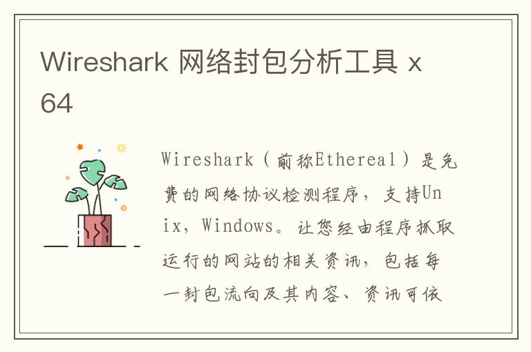 Wireshark 网络封包分析工具 x64