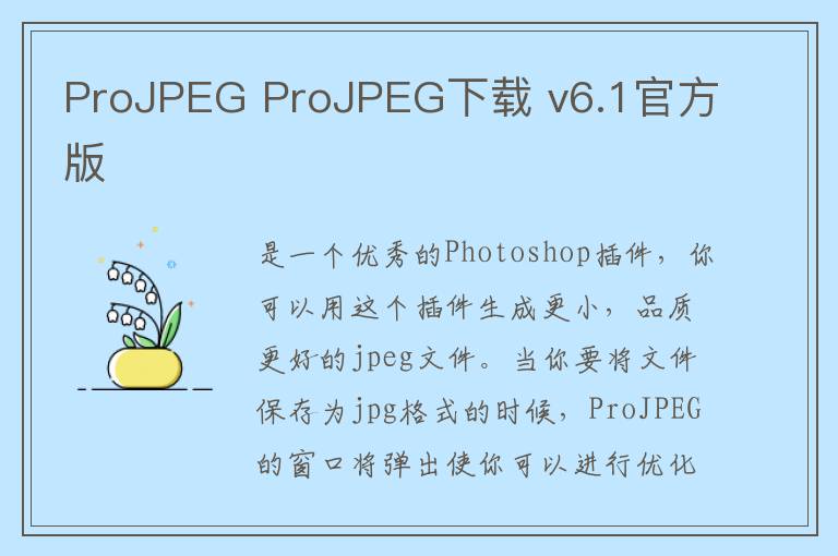 ProJPEG ProJPEG下载 v6.1官方版