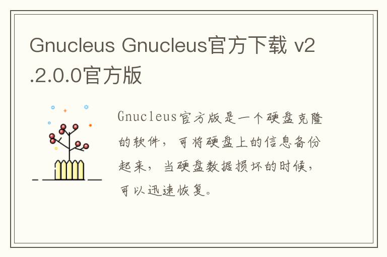 Gnucleus Gnucleus官方下载 v2.2.0.0官方版