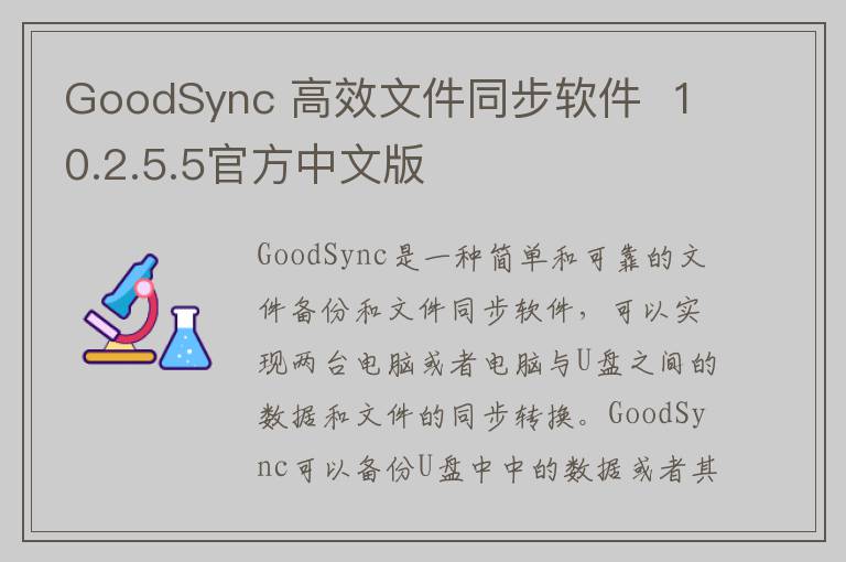 GoodSync 高效文件同步软件  10.2.5.5官方中文版