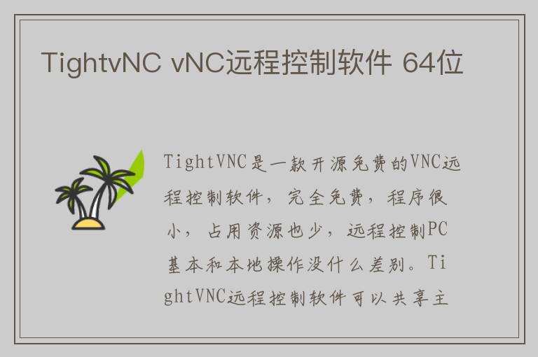 TightvNC vNC远程控制软件 64位
